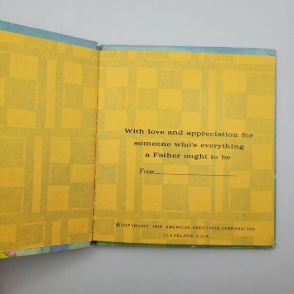 Fathers Special People Book Mini Small Vintage 1969 Gift Daughter Son Child Baby - Picture 2 of 12